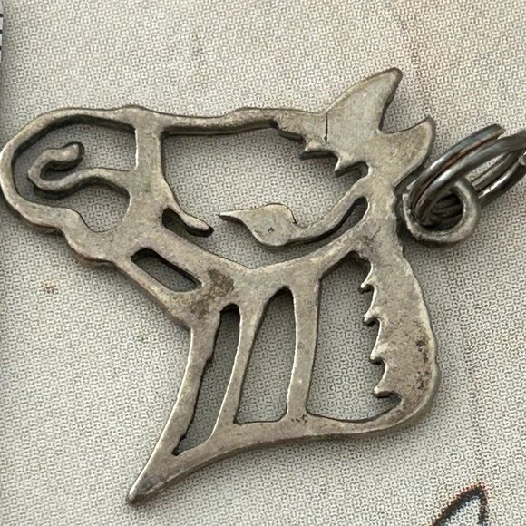 Jewelry - Vintage Signed Hallmarked Horse Equestrian Pony Sterling Silver Charm Pendant